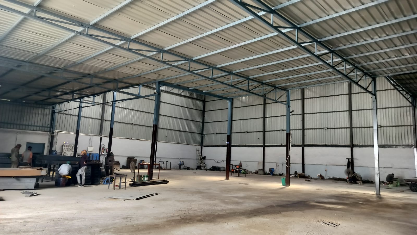 Manufacturing plan and fabrication work inside the facility
